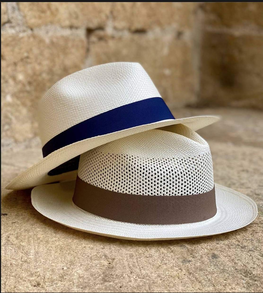 Panama à bandeau bleu